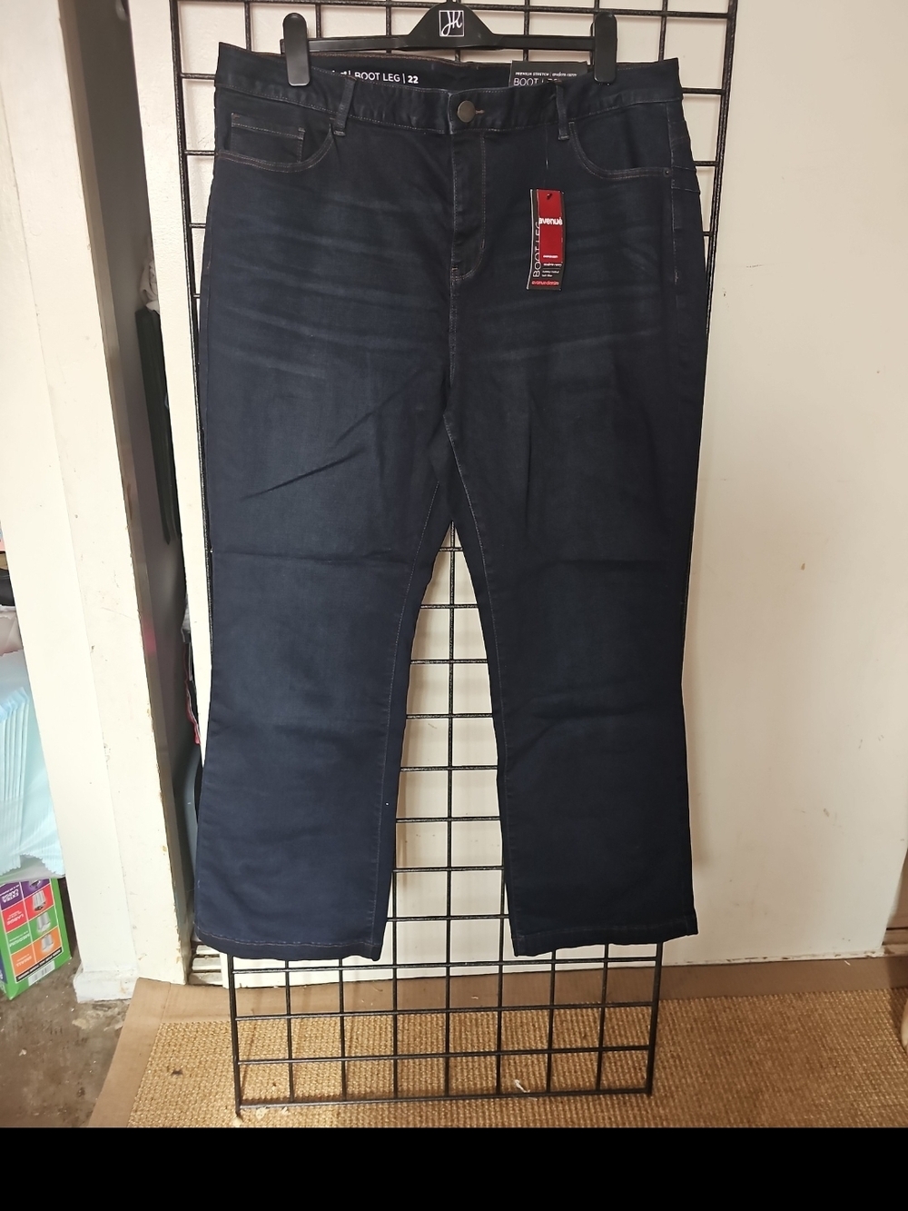 Women's Dark Blue Bootcut Jeans - Unbranded